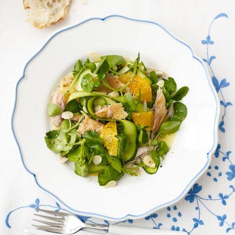 best courgette recipes orange and smoked mackerel salad
