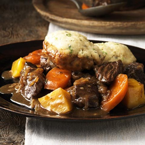 Beef Stew with Scarborough Fair Dumplings