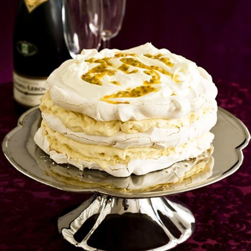 Passion Fruit Meringue Gateau