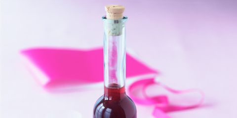 Liquid, Fluid, Bottle, Glass bottle, Red, Pink, Ingredient, Glass, Drinkware, Carmine, 