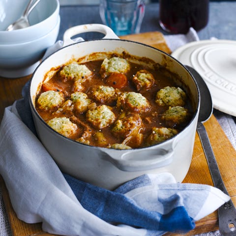 Beef Stew with Scarborough Fair Dumplings