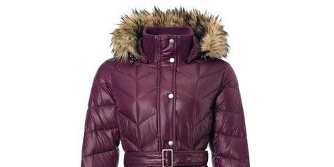 Brown, Jacket, Sleeve, Textile, Coat, Outerwear, Collar, Natural material, Fur clothing, Magenta, 