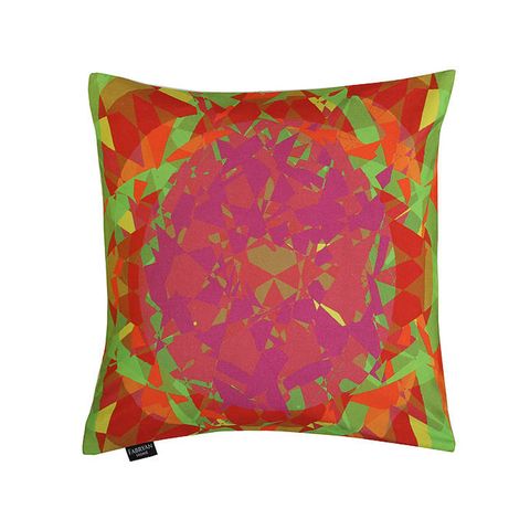 Green, Yellow, Textile, Cushion, Orange, Red, Pillow, Throw pillow, Home accessories, Coquelicot, 