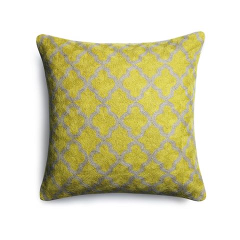 Yellow, Cushion, Pillow, Textile, Throw pillow, Home accessories, Rectangle, Linens, Square, 
