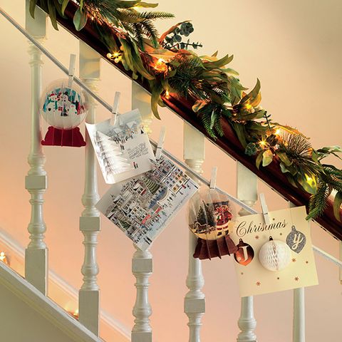 Christmas decoration, Holiday, Baluster, Christmas tree, Christmas, Ornament, Conifer, Collection, Handrail, Christmas lights, 