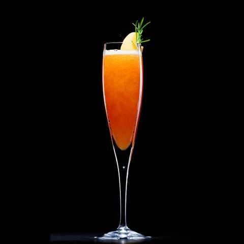 best christmas cocktail recipes peach bellini