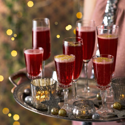 best christmas cocktail recipes pomegranate sparklers