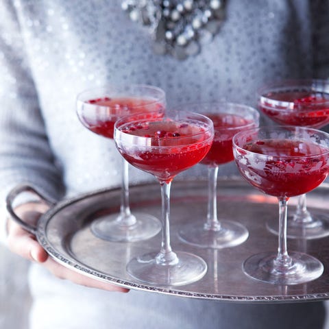 best christmas cocktail recipes pomegranate gin fizz