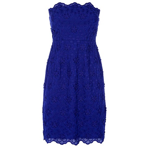 Blue, Dress, Textile, One-piece garment, Electric blue, Pattern, Cobalt blue, Azure, Day dress, Aqua, 