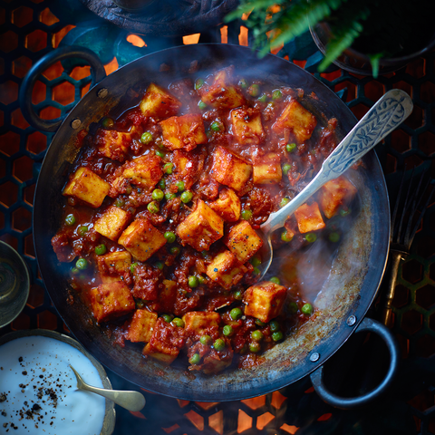 mutter paneer vegetarian curry