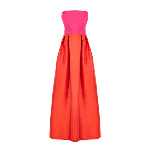 Product, Textile, Red, One-piece garment, Formal wear, Dress, Orange, Magenta, Carmine, Day dress, 