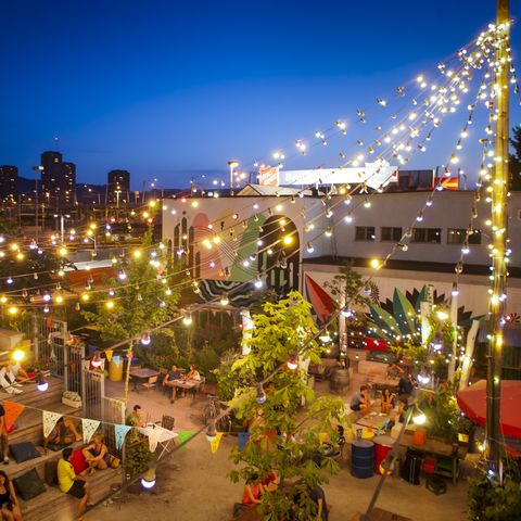 Lighting, Holiday, Metropolitan area, Christmas decoration, Electricity, Metropolis, Street light, Cityscape, Downtown, Christmas lights, 