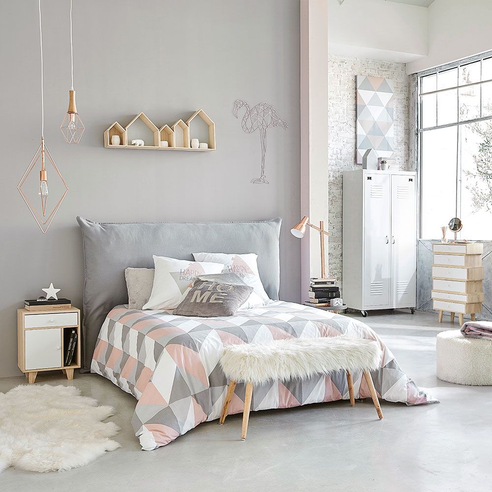 baby pink and grey room