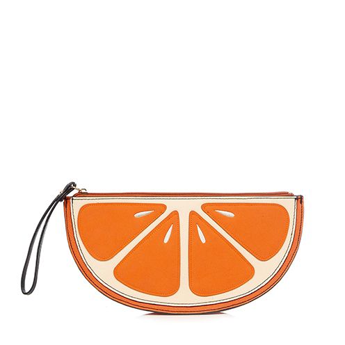 orange clutch bag new look