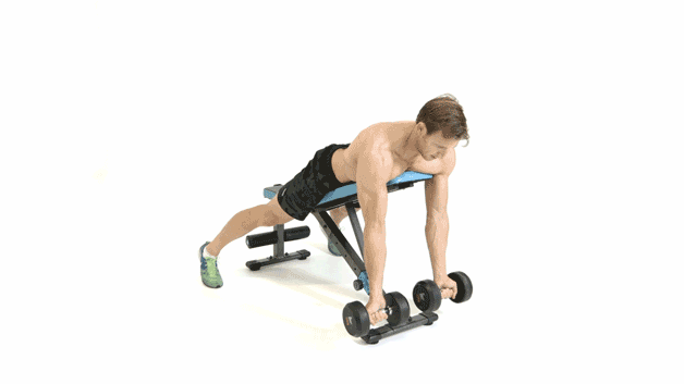 Prone Dumbbell Spider Curl