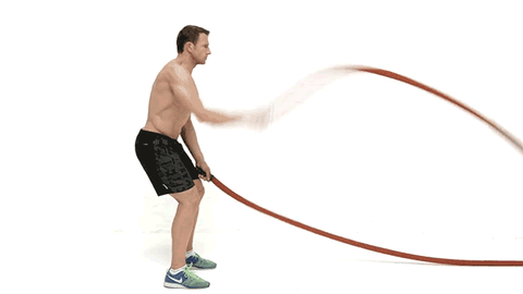 10 Effective Exercise for Weight Loss 6 Battle Ropes