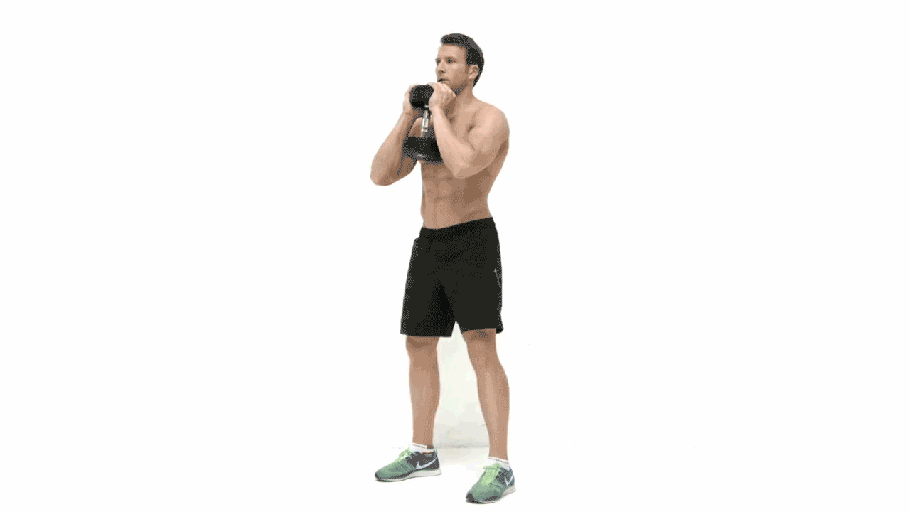 Bedste øvelser til at tabe sig: Dumbbell Goblet Squat