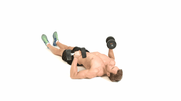Dumbbell floor press