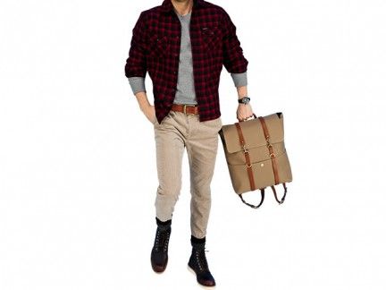 Product, Brown, Dress shirt, Collar, Sleeve, Trousers, Textile, Shirt, Bag, Khaki, 