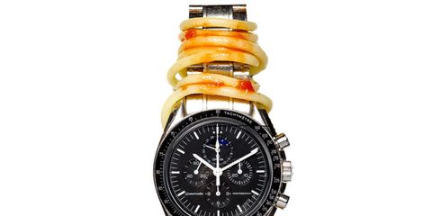Analog watch, Product, Yellow, Watch, Glass, Photograph, Watch accessory, Fashion accessory, Amber, Font, 