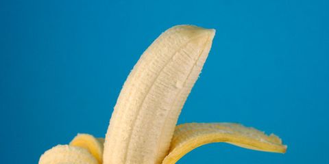 Yellow, Azure, Fruit, Flowering plant, Banana family, Peel, Close-up, Natural foods, Produce, Superfood, 