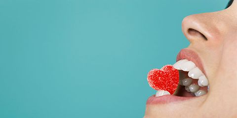 Sweetness, Red, Skin, Lip, Strawberry, Eating, Berry, Raspberry, Mouth, Food, 
