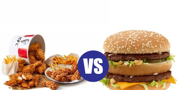 The Great Fast Food Fight Mcdonald S Versus Kfc