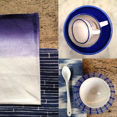 Blue, Dishware, Serveware, Porcelain, Purple, Ceramic, Kitchen utensil, Violet, Cobalt blue, Plate, 