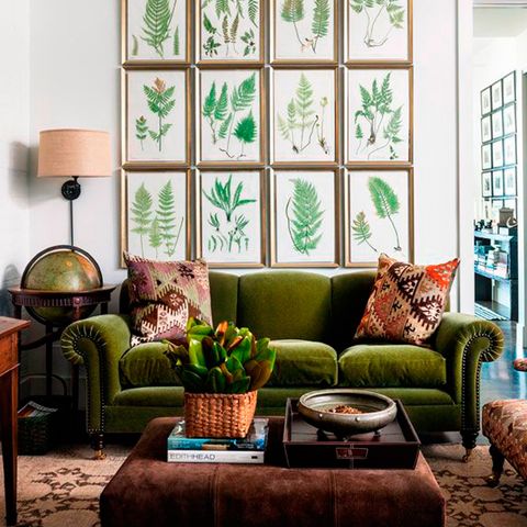 Green, Room, Interior design, Living room, Furniture, Wall, Table, Home, Couch, Interior design, 