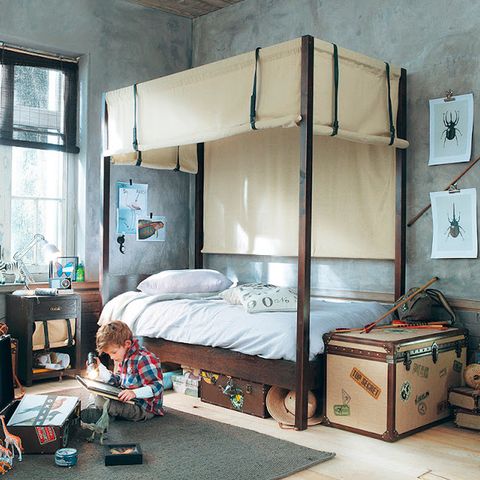 Room, Bed, Bedding, Bedroom, Interior design, Floor, Bed frame, Linens, Ceiling, Bed sheet, 