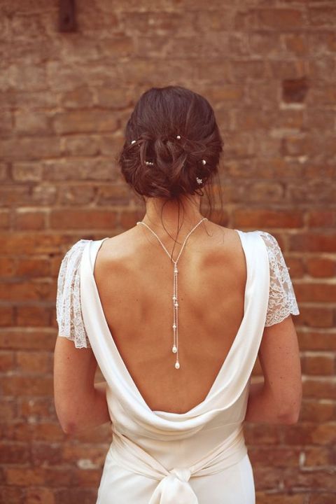 Clothing, Brown, Skin, Shoulder, Joint, White, Brick, Style, Bridal accessory, Fashion accessory, 