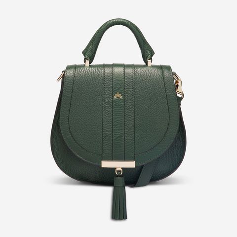 Handbag, Bag, Green, Fashion accessory, Leather, Shoulder bag, Fashion, Material property, Luggage and bags, Satchel, 
