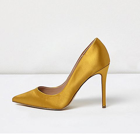 Brown, Yellow, High heels, Tan, Beige, Basic pump, Close-up, Fawn, Sandal, Fashion design, 