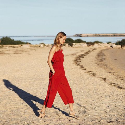 People in nature, Photograph, Dress, Clothing, Red, Beauty, Summer, Photo shoot, Beach, Fashion, 