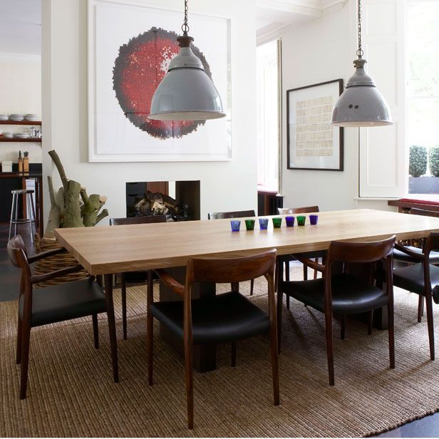 dining table and eames chairs