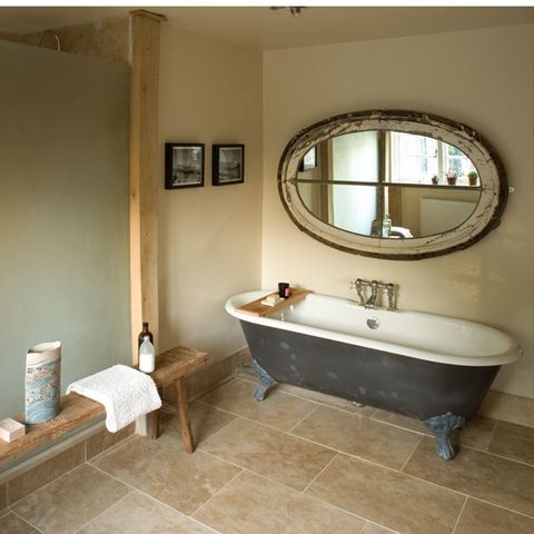 Room, Plumbing fixture, Interior design, Property, Architecture, Wall, Floor, Tile, Flooring, Bathroom sink, 