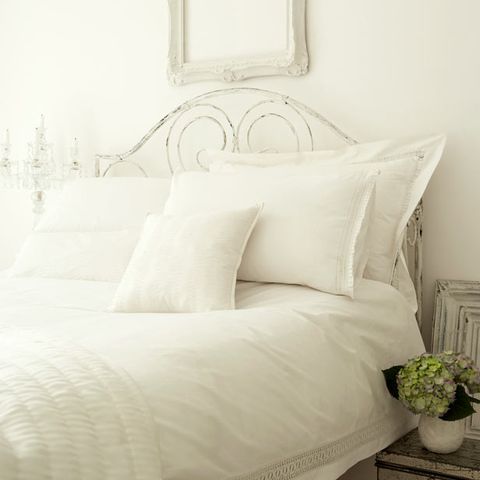 All White Bedrooms Bedroom Colour, 11 Piece Queen Provence Embroidered Bed In A Bag Set