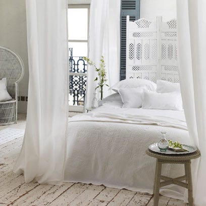 All-white bedrooms | Bedroom Colour Scheme Ideas | Interiors
