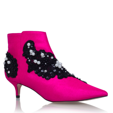 Footwear, Shoe, Magenta, Pink, Purple, Carmine, Maroon, Violet, Leather, Costume accessory, 
