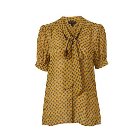 Product, Yellow, Collar, Sleeve, Dress shirt, Textile, Pattern, Orange, Aqua, Button, 