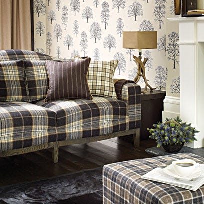 Tartan fabric decorating ideas