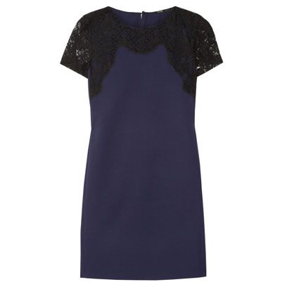 Product, Sleeve, Dress, One-piece garment, Pattern, Electric blue, Fashion, Black, Day dress, Cobalt blue, 