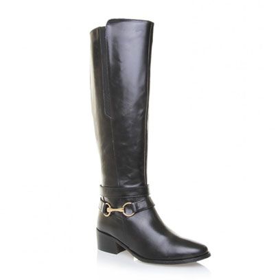 Black Leather Riding Boots | Winter Footwear