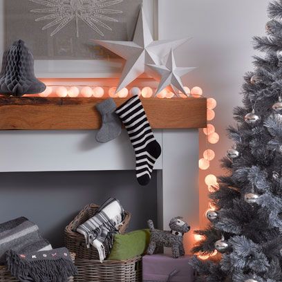 Christmas decoration, Interior design, Home, Grey, Evergreen, Christmas, Twig, Pine family, Holiday, Christmas tree, 