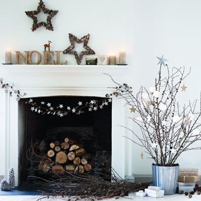 Branch, Wall, Twig, Hearth, Fireplace, Gas, Flowerpot, Snow, Ornament, Fire screen, 