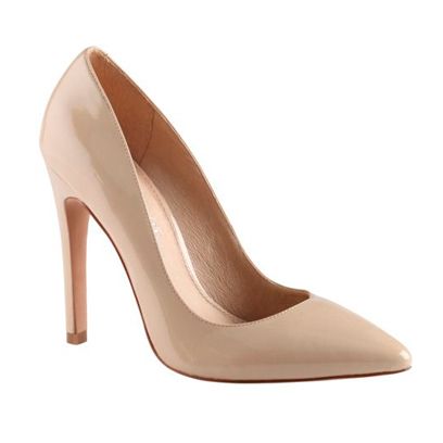 nude coloured court shoes