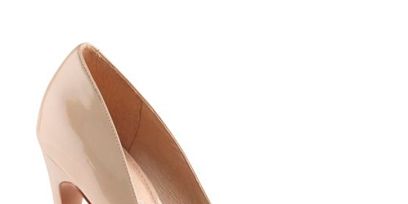 Footwear, Brown, Tan, Beige, High heels, Material property, Basic pump, Fawn, Leather, Court shoe, 
