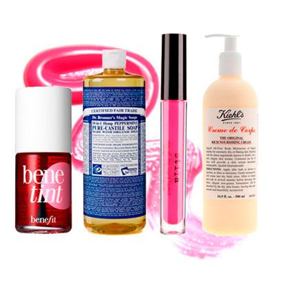 Liquid, Product, Fluid, Red, Magenta, Peach, Pink, Orange, Cosmetics, Tints and shades, 