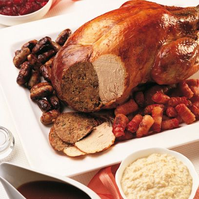 Dish, Food, Cuisine, Ingredient, Meat, Rinderbraten, Produce, Turducken, Turkey meat, Pork loin, 