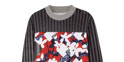 Product, Sleeve, Pattern, Textile, Sweater, Carmine, Orange, Design, Creative arts, Long-sleeved t-shirt, 